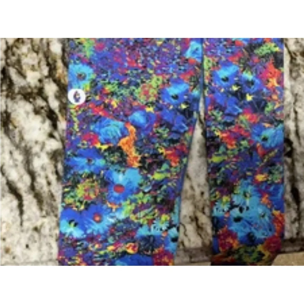 Dona Jo Vibrant Multicolor Women's Leggings - Picture 4 of 5